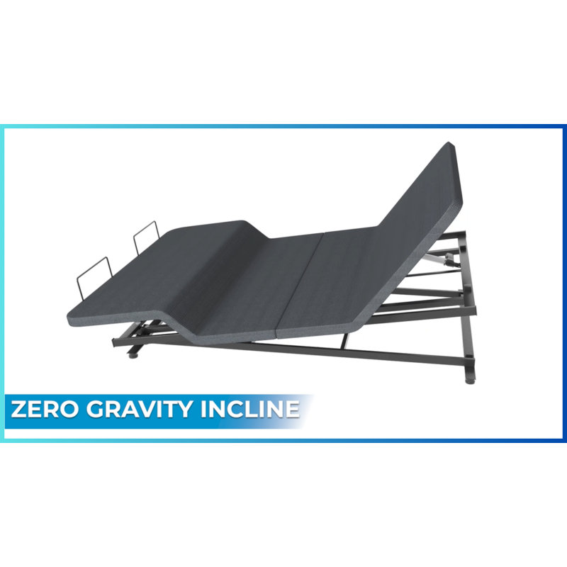 Boyd Sleep Full Body Incline Adjustable Bed Frame, Side Sleeper Zero Gravity Power Adjustable Base, Queen