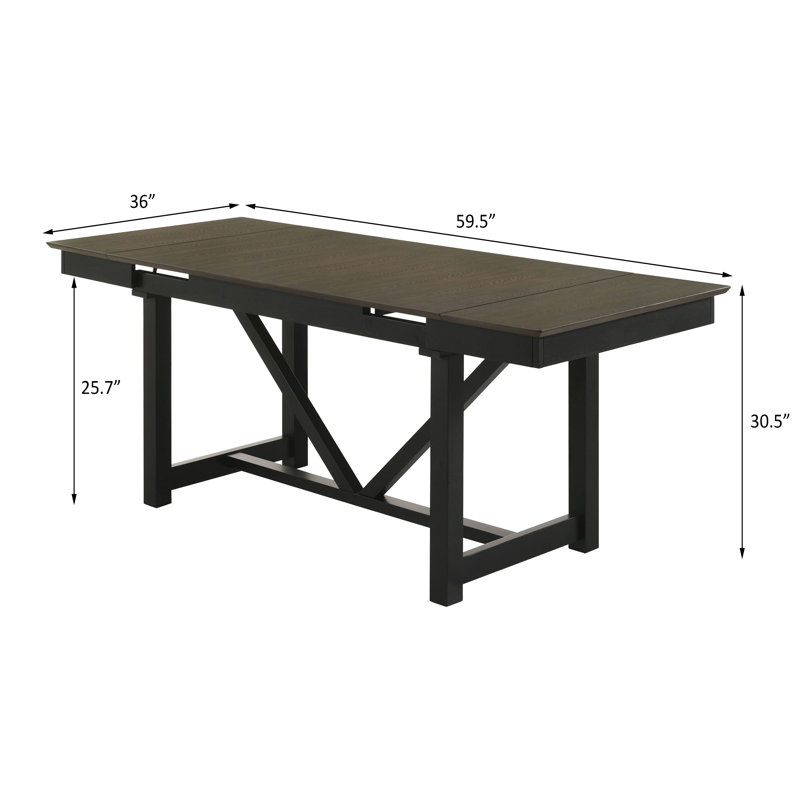 Table de salle à manger extensible Kenaan