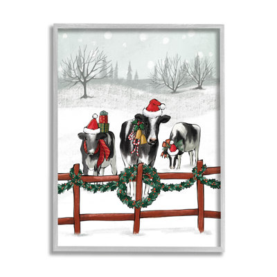 Holiday Vaches Farmland Fence at-156