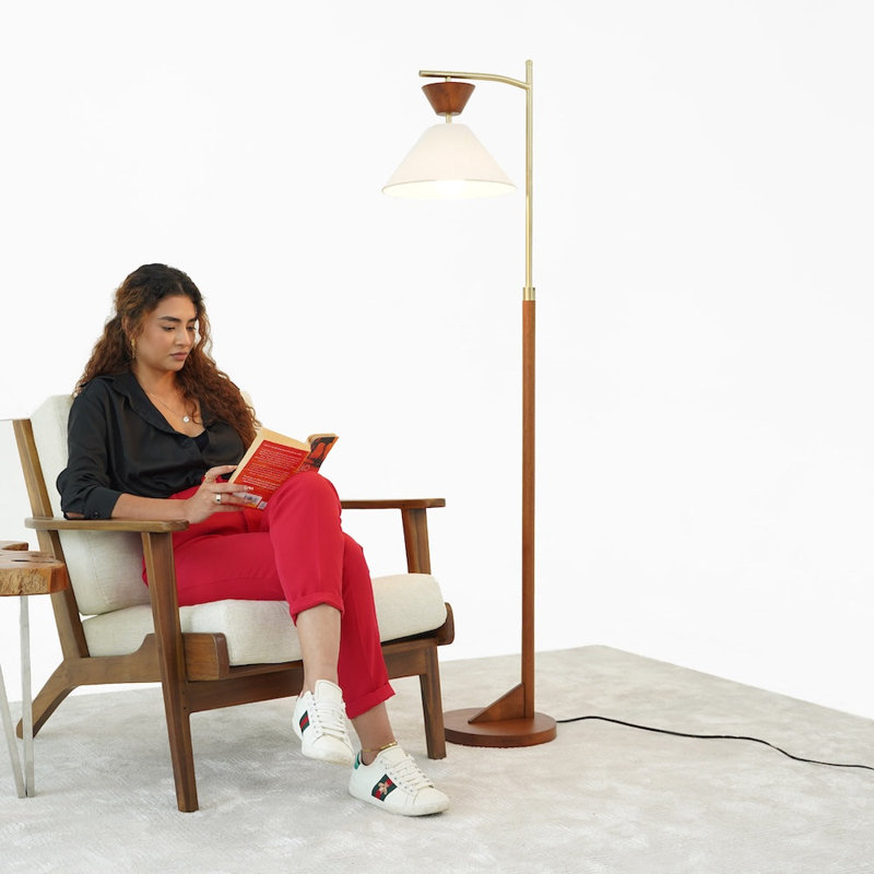 Lampe sur pied Zensa Brown