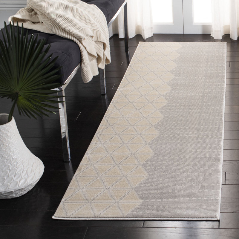 Tapis gris Aslin, Tapis de couloir 2 pi 2 po x 11 pi