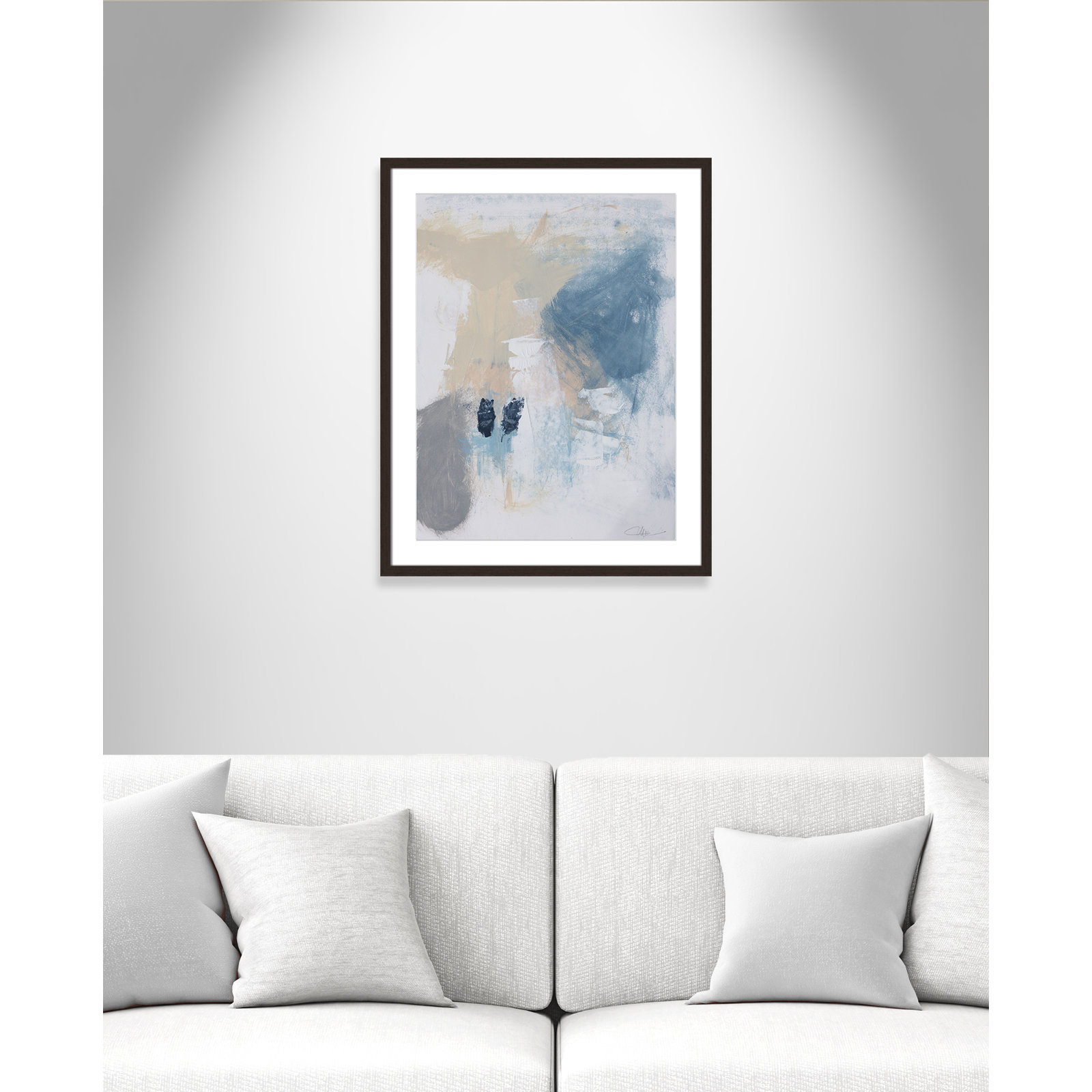 Coastal Carnival II Print by Casa Fine Arts, White, 29.5" H x 23.5" W x 1.25" D, Walnut Single Picture Framed Paper