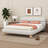 Krasnoff Contemporary Stylish Curve-Shaped Design Upholstered Bed With Solid Round Legs For Bedroom-639847529