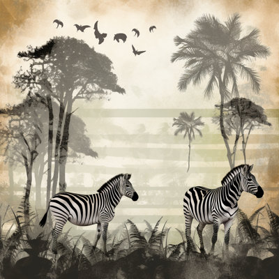 Zebra Animals Gray Comforter