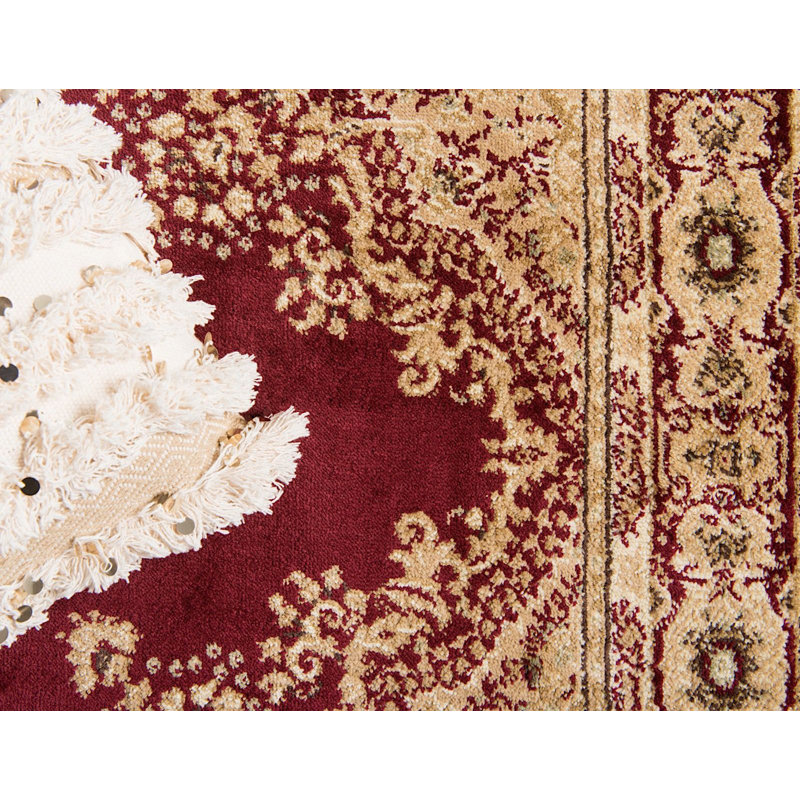 Tapis oriental rouge Gangemi, Tapis de couloir 2 pi 2 po x 6 pi