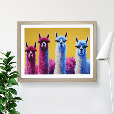 Enviable Llamas - Single Picture Frame Painting
