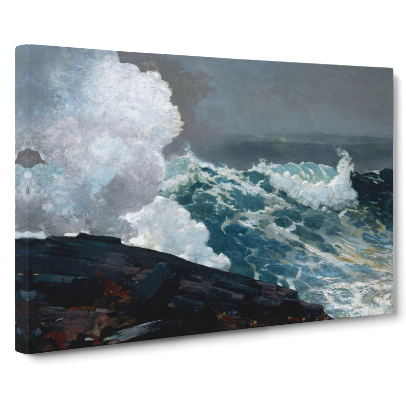 Northeaster by Winslow Homer - Wrapped Canvas Painting, 40cm H x 60cm W x 3cm D