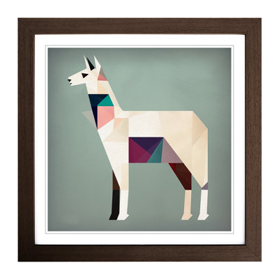 Llama Suprematism No.1 - Framed Print