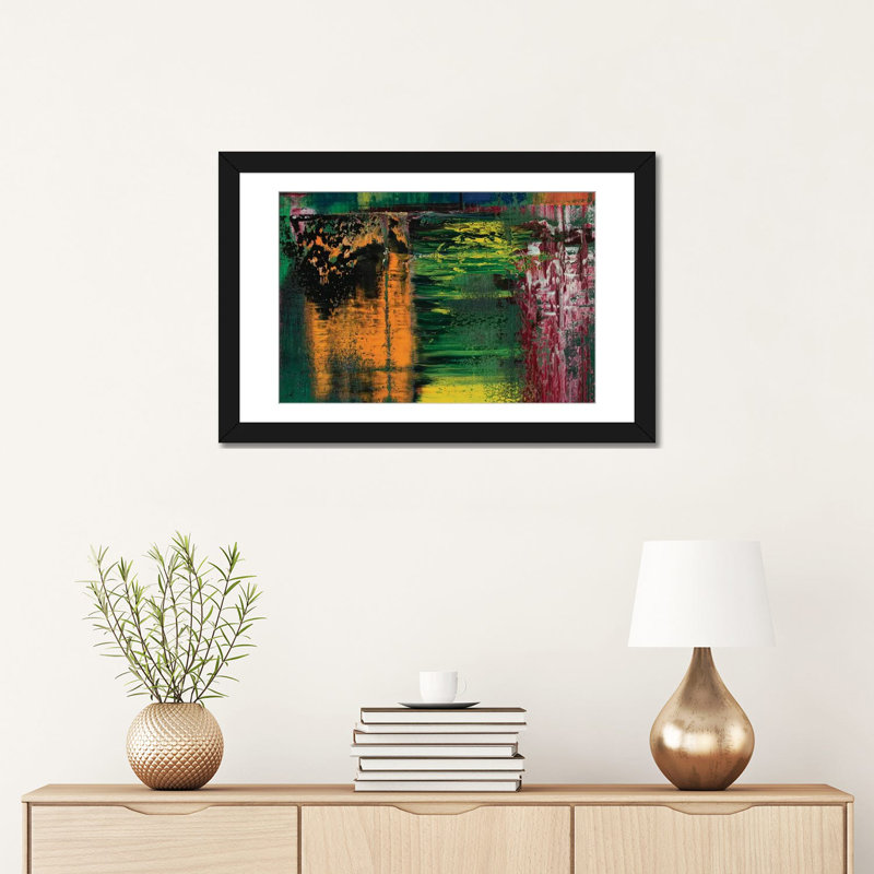 « santeria », reproduction sur toile, H 16 po x l 24 po x P 1 po, Papier d'art encadré noir, Blanc