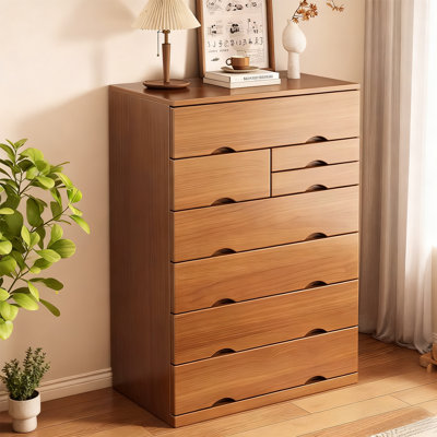 Armoire d'appoint en bois manufacturé et noyer clair clair