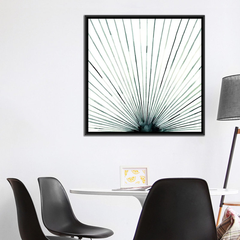 «Strobe I», reproduction sur toile, H 18 po x l 18 po x P 1,5 po, Toile avec cadre noir, Pas de tapis