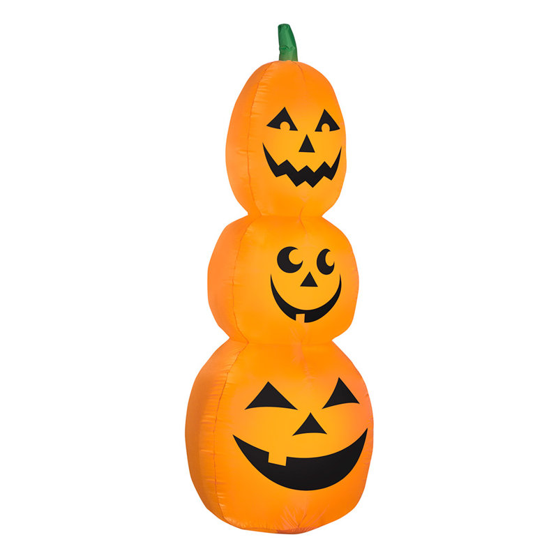 Citrouilles empilées gonflables, P 32,28 po x l 32,28 po x H 83,86 po