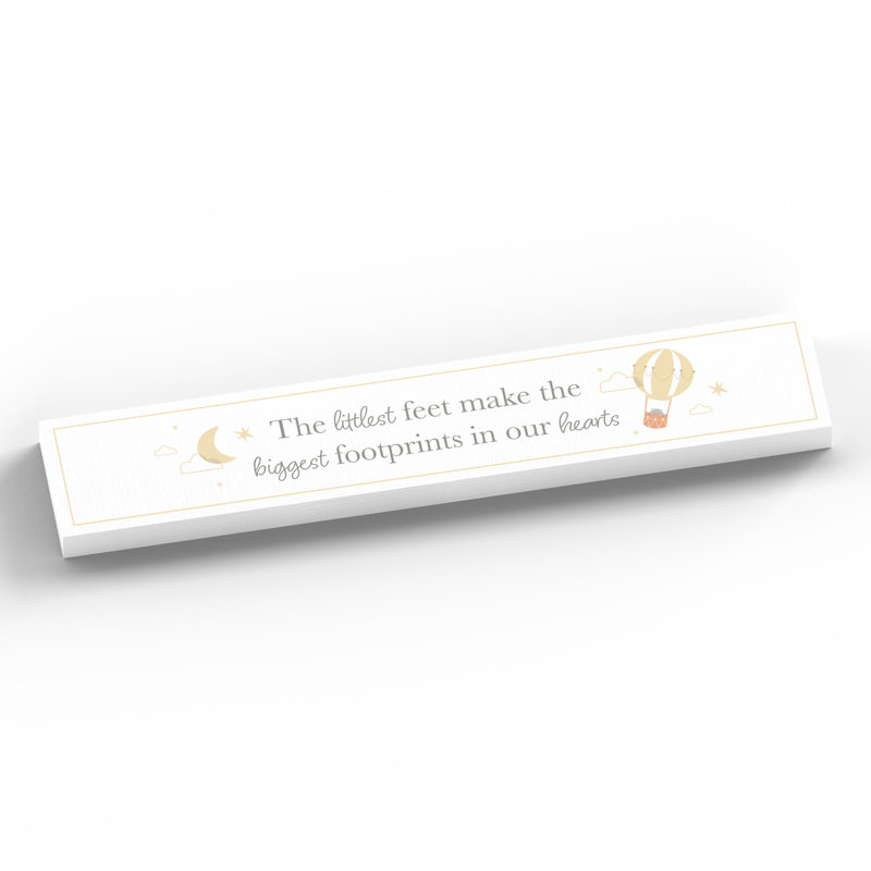 Jayla Text & Numbers Letter Block, White/Yellow