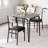 Cineraria 2 - Person Solid Wood Top Four Leg Base Dining Set-2147123007-2147122977-2147123006
