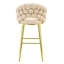 Ensemble de 2 tabourets de bar en velours Puffy Bubble Chair-183645868
