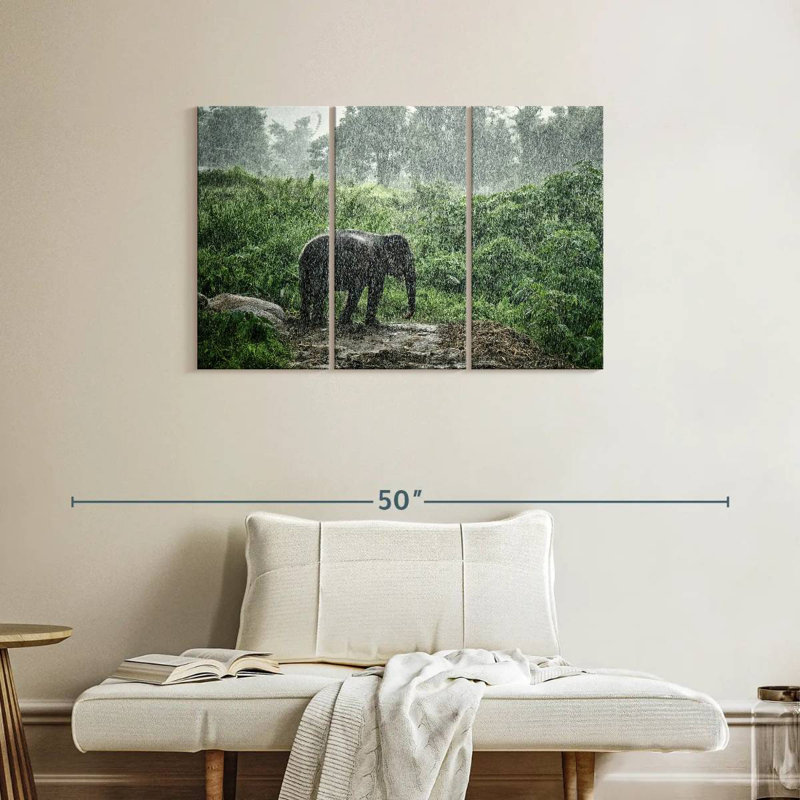 Brampt Elephant Rain Bath, 24" H x 38" W