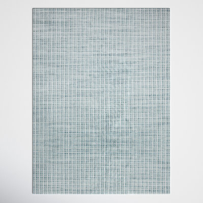 Hannon Blue Hand-Woven Geometric Rug