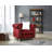Latonya  Burgundy Velvet Accent Chair-1737427793