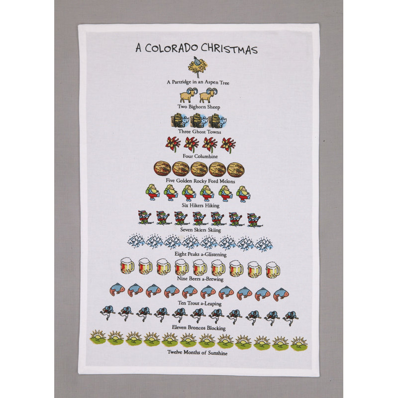Serviette de noël à thé