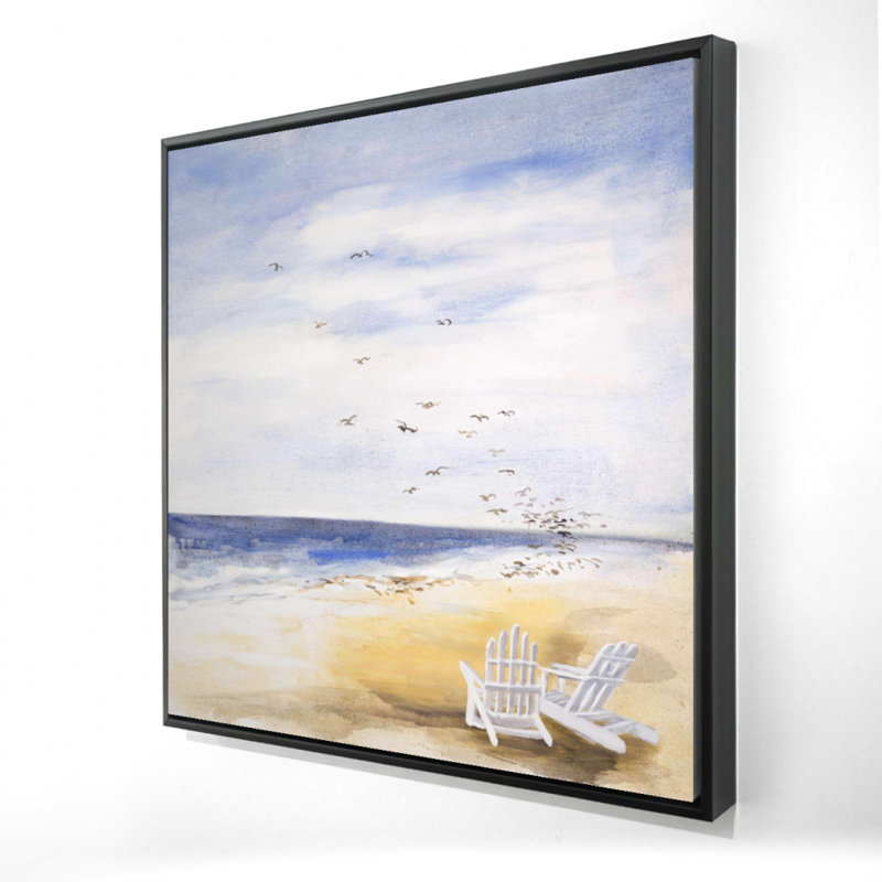 «Day At The Beach» sur toile, H 36 po x l 36 po