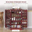 Armoire de rangement pour garde-manger de 41 po, armoire de cuisine autoportante avec 12 tablettes de porte, portes doubles, étagère à 5 niveaux et tablettes réglables