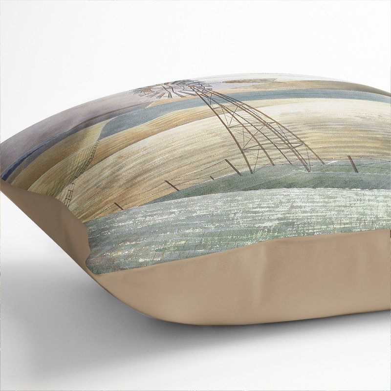 Square Cushion, Stone, 40cm H x 40cm W x 15cm D