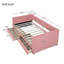 Twin Size Corduroy Daybed With Two Drawers And Wood Slat-498143529