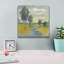 «Mustard Yellow Fields» par Silvia Vassileva, art mural sur toile
