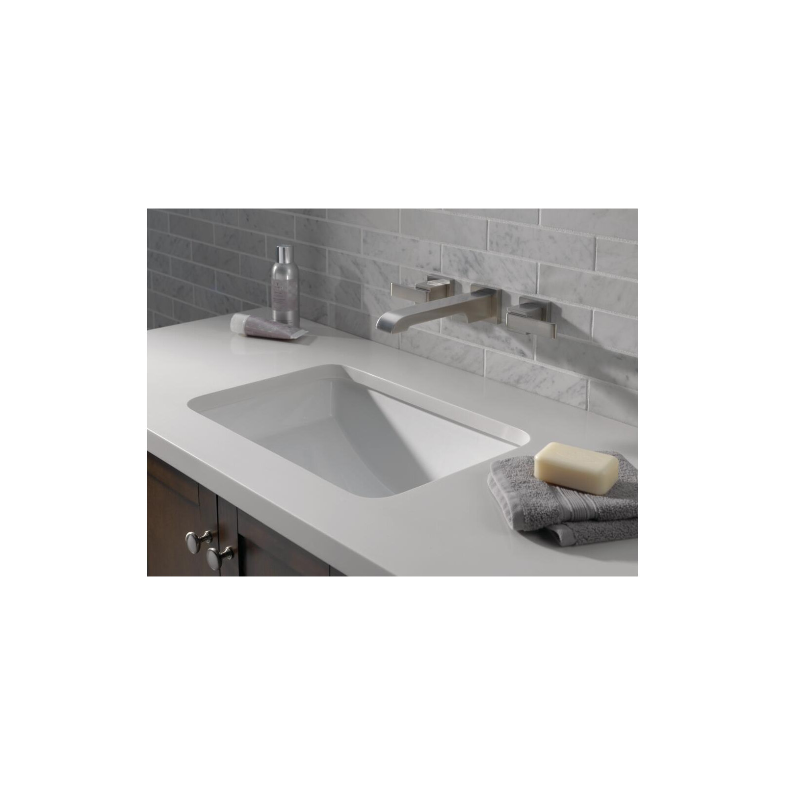 Ara Wall Mounted Bathroom Faucet, Brilliance Stainless