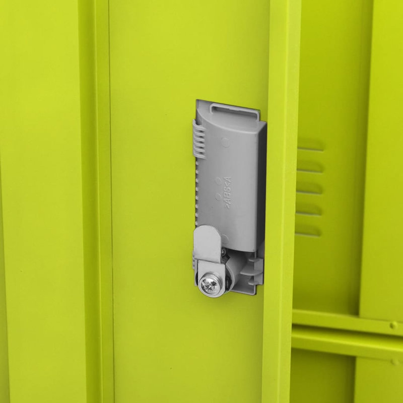 Locker Cabinet, Light Grey/Green