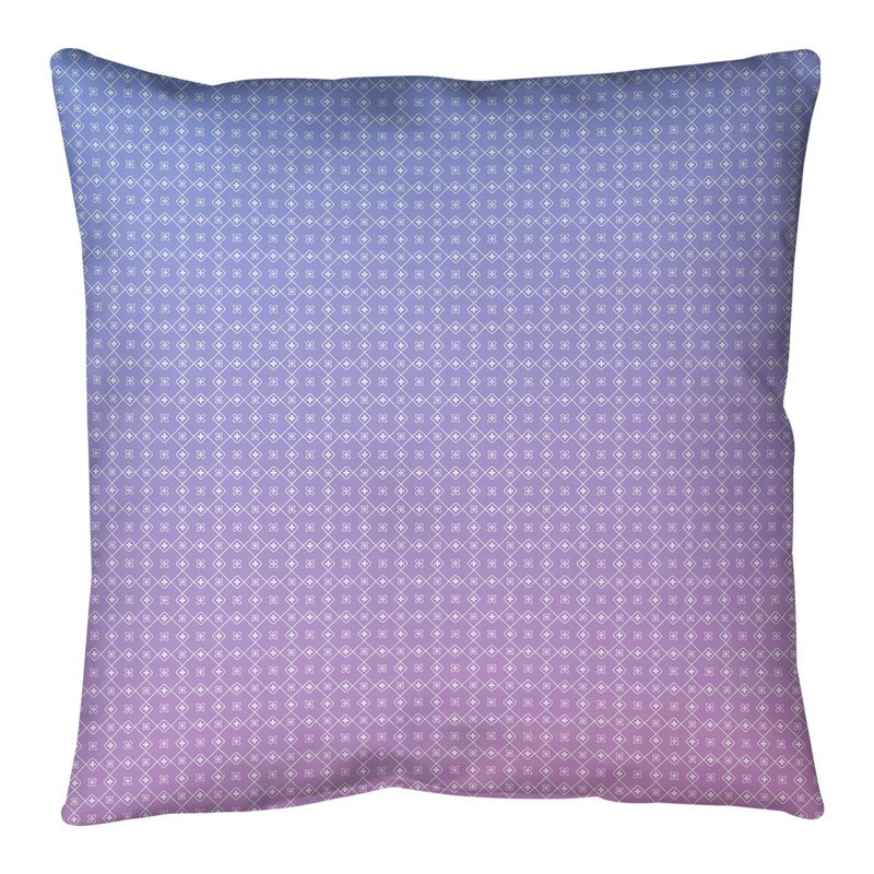 Coussin de sol Katelyn Elizabeth, 28 po x 28 po, Bleu / Rose