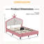 Lit princesse en cuir PU avec tête de lit-102189255