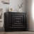 Modern Contemporary 3-Drawer Dresser With Geometric Square Pattern, Black-1238383168
