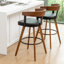 Tabourets de bar pivotants en cuir Modern-2105635185-2105635187