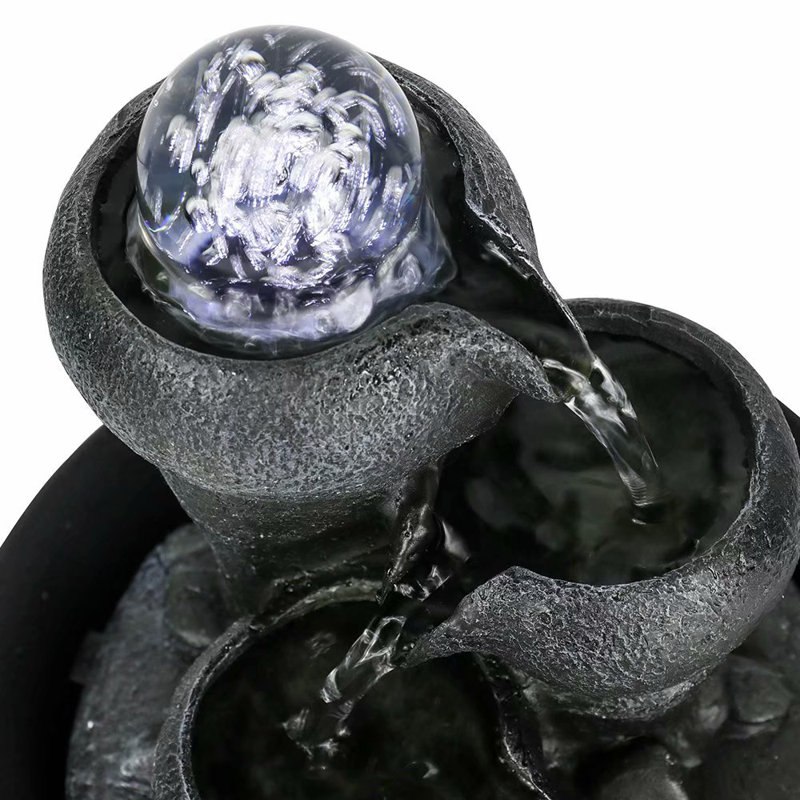 Vahan Weather Resistant Cascade Fountain with Light