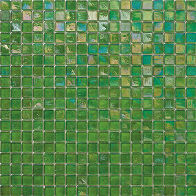 Pear 5/8" x 5/8" Glimmer Glass Mosaic