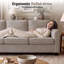  Canapé en chenille rembourré 82,7 po Carter-733181757