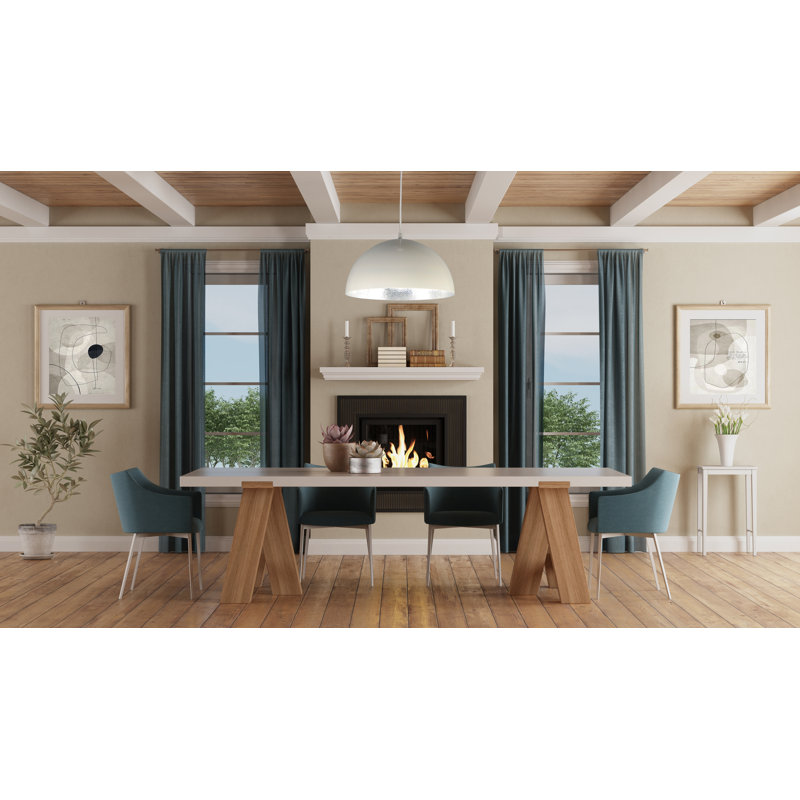 Pizano 1 - Light LED Unique/Statement Pendant, Beige, 8" H x 14" W x 14" D