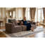 Canapé modulaire surdimensionné à assise profonde, canapé modulaire entièrement en mousse 3 pièces en tissu texturé doux, assemblage sans outil, profil bas convenant aux appartements, brun de 111 po x 37 po x 23,6 po-1665489337