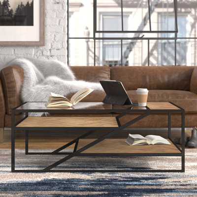 Bedonia Glass Top Coffee Table