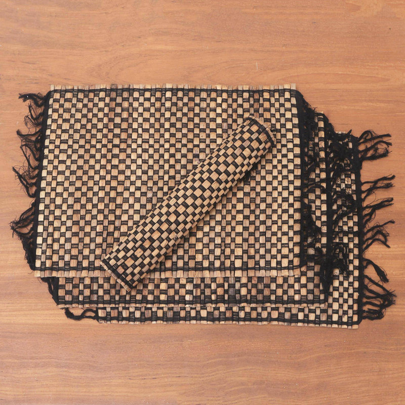Ensemble de napperons en coton 4 pièces Marali