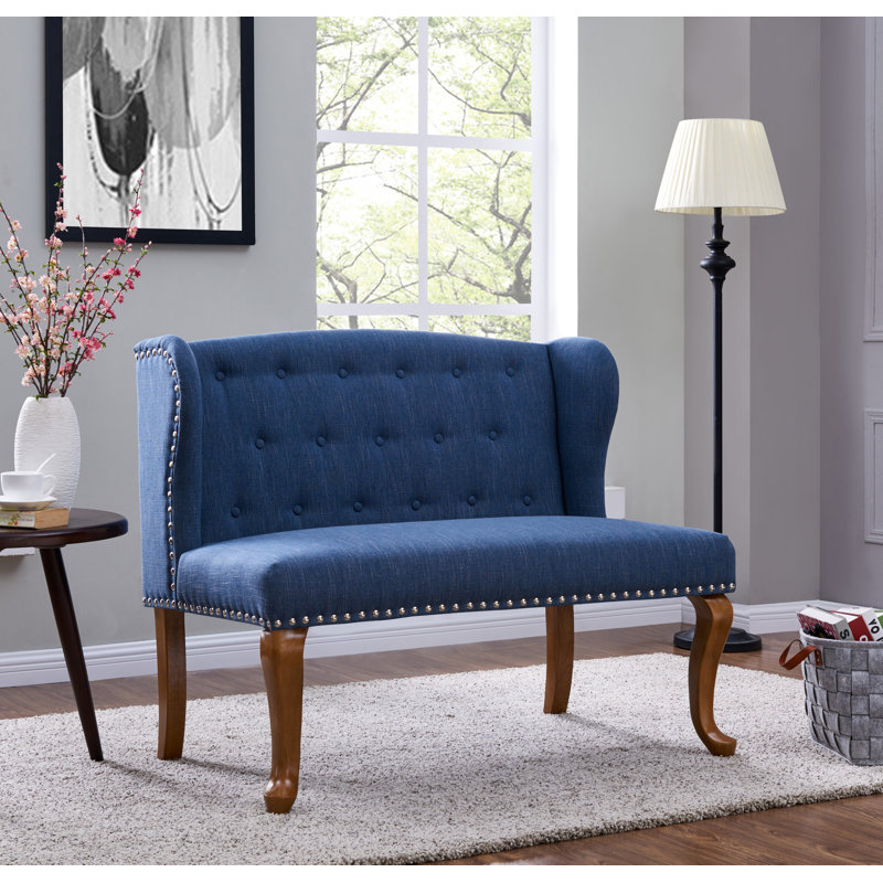Alresford Upholstered 43.5'' Loveseat, Rosybrown