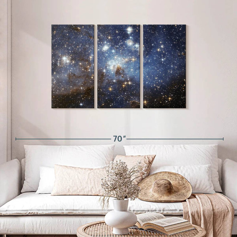 Oberle, peloton d'étoiles, H 28 po x l 45 po