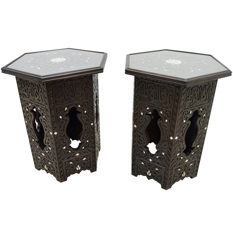 Syrian Glass End Table