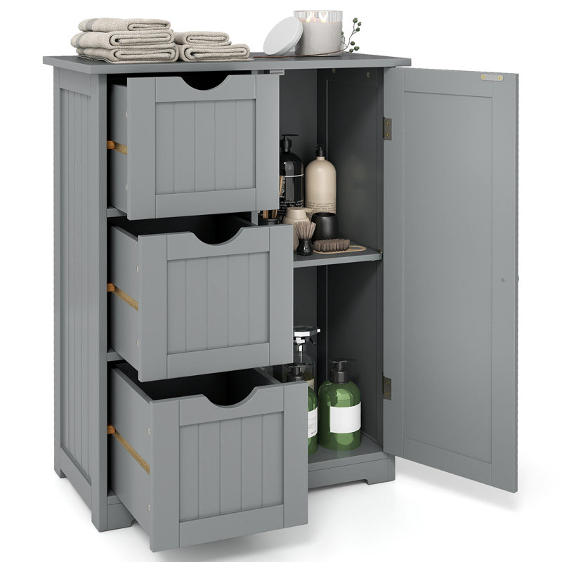Hilda Freestanding Bathroom Cabinet, Gray