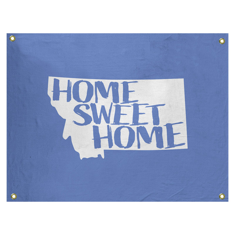 Tapisserie murale montana doux pour la maison, H 50 po x l 59 po, Bleu
