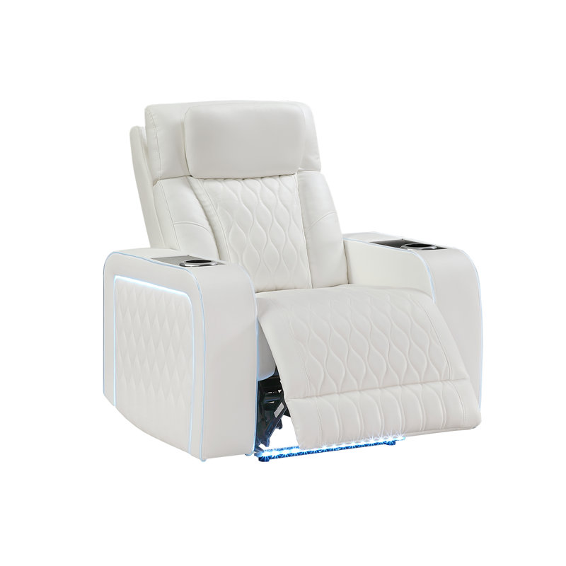 Fauteuil inclinable Pelayo, Ice Faux Leather