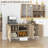 Sideboard Buffet Cabinet, Kitchen Cabinet, Coffee Bar Cabinet with 3 Rattan Doors-398697082