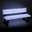 Banc de parc en plastique 