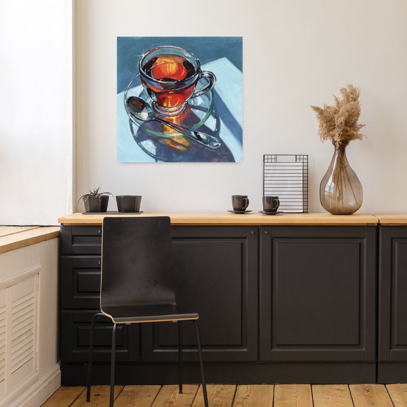 Art mural contemporain abstrait clair, H 18 po x l 18 po